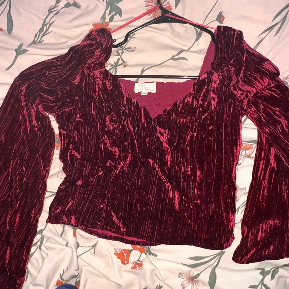 Lost + Wander Sonoma Velvet Blouse - Picture 3 of 3